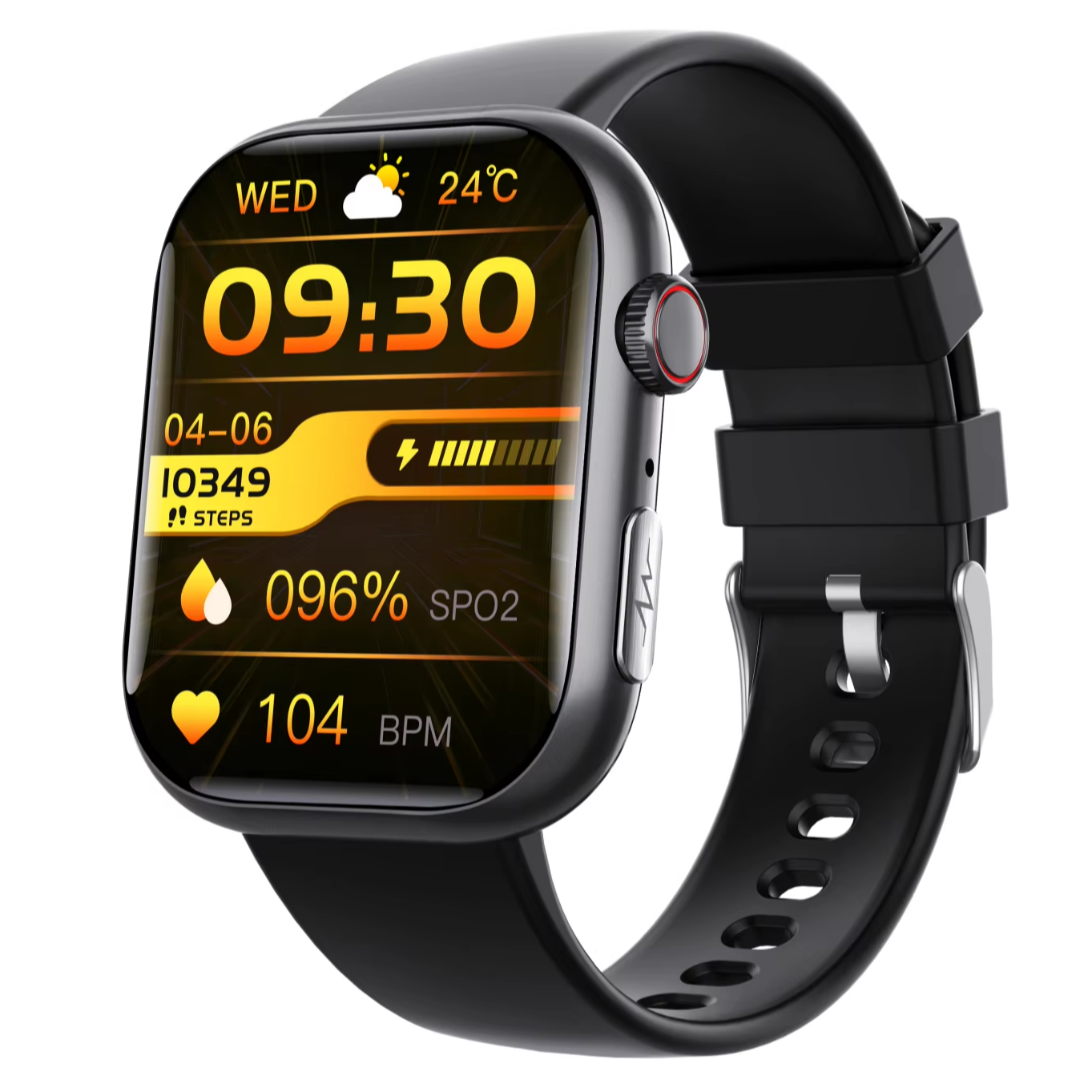 Độ nét cao OLED Smartwatch gam màu cao IP67 SOS rơi báo động Uric axit lipid máu theo dõi lượng đường trong máu lịch IOS