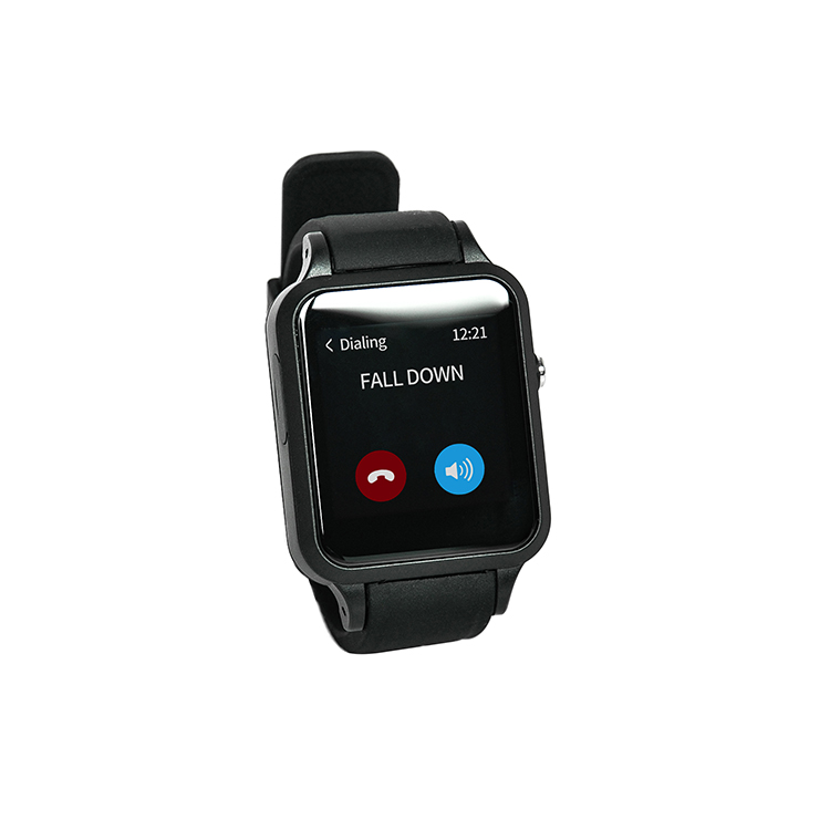 Người cao tuổi SOS xem GPS Tracker rơi xuống báo động đồng hồ thông minh