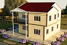 150 Metrekare İki Katlı Prefabrik