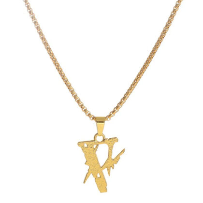 Vlone Lightning Hip Hop Necklace