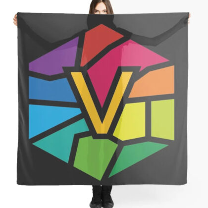 Vlone multicolor V scarf
